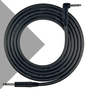 Mogami 3368 Guitar Lead - instrument Cable with Neutrik Nickel plated Straight to Right Angle jacks