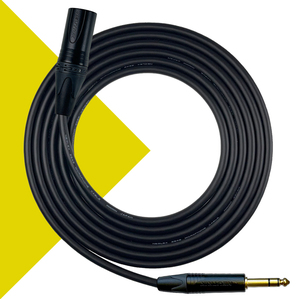 Mogami 2549 Balanced cable - Lead with Neutrik gold TRS to 3pin XLR MALE