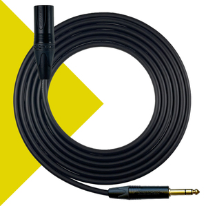 Mogami 2534 QUAD Balanced cable - Lead with Neutrik Gold Straight TRS to 3pin XLR MALE