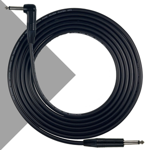 Van Damme Guitar Lead - instrument Cable with Neutrik Nickel plated Straight to Right Angle jacks