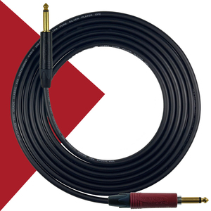 Van Damme Guitar Lead - instrument Cable with Neutrik Silent Straight to Gold plated Straight jacks