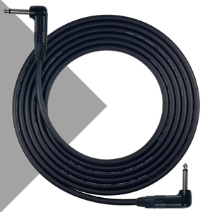 Mogami 2524 Guitar Lead - instrument Cable with Neutrik Nickel plated Right Angle to Right Angle jacks