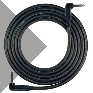 Mogami 3368 Guitar Lead - instrument Cable with Neutrik Nickel plated Right Angle to Right Angle jacks