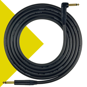 Mogami 3368 Guitar Lead - instrument Cable with Neutrik Gold plated Straight to Right Angle jacks